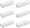 Oggi Clear Drawer Organizer - 3" X 9.5" (Set of 6) - Ideal for Organizing Kitchen Drawers, Office, Desk, Silverware, Kitchen Utensils, Cosmetics and Bathrooms by Unknown