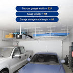 FLEXIMOUNTS 4x8 Overhead Garage Ceiling Storage Rack Organization, White - Image 4