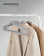 SONGMICS Velvet Hangers 50 Pack, Non-Slip Clothes Hangers, Space-Saving - Image 2