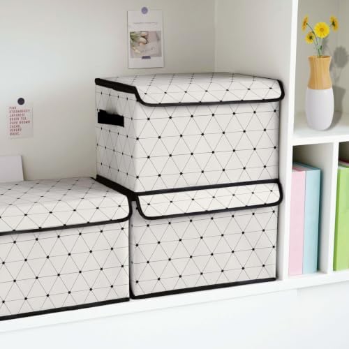 Fabric Storage Bins with Lids,Under Bed Storage Containers 3Pack - Image 6