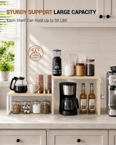 Kitchen Countertop Organizer, Counter Shelf for Corners Coffee Bars Pantry - Image 5