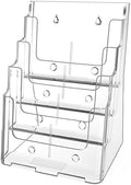 MaxGear 4 Tier Brochure Holder, 8.5 x 11, Removable Divider, 1 Pack by MaxGear
