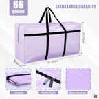 4 Pcs 66 Gallon Extra Large Moving Bags Heavy Duty Storage Bag - Image 3
