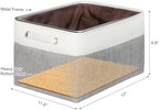 Fabric Storage Bins for Shelves, Rectangle Storage Basket, 3 Pack - Image 2