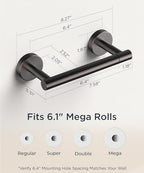 FORIOUS Commercial Toilet Paper Holder Wall Mount Bathroom Tissue Holder - Image 7