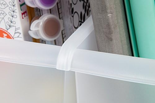 IRIS USA 8-Pack, Connecting Book Bin Organizer Magazine Holder, Clear - Image 6