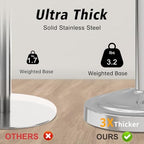 Hoimpro Hand Towel Holder Stand Free Standing Towel Bar Polished Chrome - Image 6