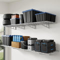 FLEXIMOUNTS 4-Pack 2x4ft Wall Shelf Garage Storage Rack Wall Mounted, White by FLEXIMOUNTS