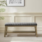 VKNOW Entryway Bench, Storage Shoe Bench with Rubberwood Legs, Black - Image 6