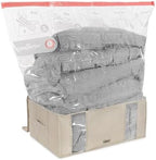 Compactor XXL Vacuum Storage Bag & Semi-Rigid Box, Closet Organizer, 210L by Compactor