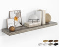 RICHFOCUS Long Floating Shelves for Wall 1Pack, Grey, 48" Lx8 D by RICHFOCUS