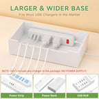 Pezin & Hulin Charger Station Organizer, No Power Charging Supply-White - Image 6