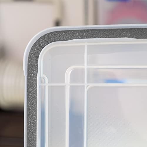 IRIS USA 3-Pack 156 Qt Storage Bins with Gasket Lids, Clear/Black - Image 6