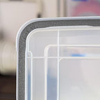 IRIS USA 3-Pack 156 Qt Storage Bins with Gasket Lids, Clear/Black - Image 6