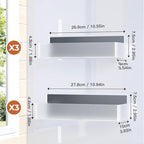 Mystozer Magnetic Spice Rack for Refrigerator Clear, 6 Pack - Image 6