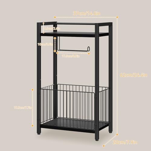 IBUYKE Toilet Paper Holder Stand Bathroom Tissue Roll Dispenser UTLJ020B - Image 6