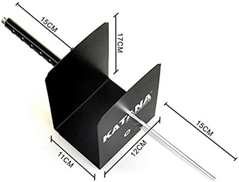 Book Ends Decorative, Modern Metal Funny Unique Black DVD Bookends for Shelves, Katana Book Stopper Holder for Office Home, Desk Gifts Book Stands for Men and Book Lovers - Image 3