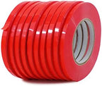 MAT Food Saver UPVC Tape Red - 3/8 x 180 yds. (Pack of 10) Poly Bag Sealing Tape for Wrapping, Packaging, and Airtight Food Storage by MATTape