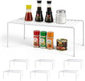 6-Pack Medium (13x8.5inch) Kitchen Organizer Rack, Kitchen Shelves for Spice Organization for Cabinet, Pantry Organizers and Storage, Spice Rack, Desk Organizer, White by Unknown