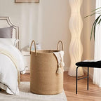 Fiona's magic Jute Rope Laundry Hamper, 72L Tall Blanket Storage - Image 2