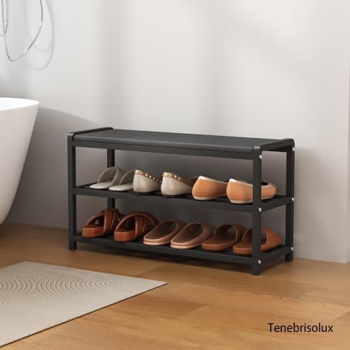Stainless‑Steel Padded Shoe Rack Bench, Entryway Storage Bench for Kids & Adults, Hallway Shoe Organizer with Comfort Seat - Image 4