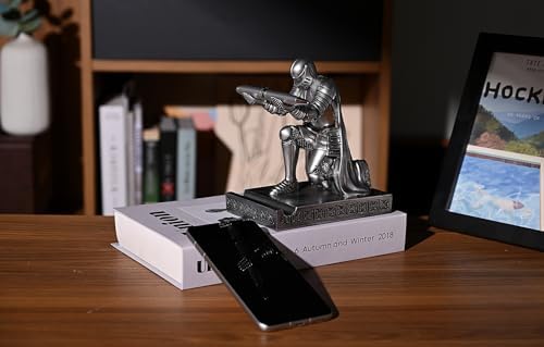 Windbreaker Soldier Knight Pen Holder Personalized Desk Accessory Silver - Image 4