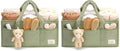 PeraBella Diaper Caddy Organizer for Changing Table, Storage Basket for Wipes, Gift for Baby Shower, Car Organizer, Nursery Organizer, Portable Storage (Pack of 2) by PeraBella