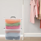 Bringer 4-Pack Clear Plastic Latching Box, 18 L Storage Bin with Handle - Image 6