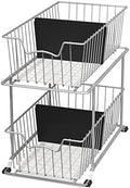 Simple Houseware 2 Tier Cabinet Wire Basket Drawer Organizer, Grey by SimpleHouseware