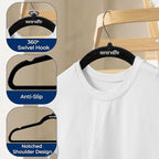 SereneLife Velvet Hangers – 200 Pack, Slim & Space Saving for Closets - Image 6