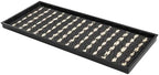 Anji Mountain Heavy Duty Waterproof Rubber Shoe Storage Mat Organizer/Boot Storage Tray Multi Use for Entryway with Coir, Gray and Ivory Insert, Fits 3 Pair (34.5" Wide) by AnjiMountain