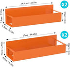 HuggieGems Metal Magnetic Spice Rack for Refrigerator Orange, 4 Pack - Image 7