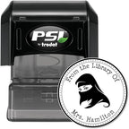 Custom New Home Stamper - PSI Pre-Inked Spiritual Veil Design - Ideal for Muslim Wedding Planners - Made to Order Library Stamper - Personalized Housewarming Gift - Custom Made Home Stamp - Image 2