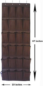 Roomganize Large Over the Door Shoe Organizer for Mens Sneakers (Bison brown) - Image 4
