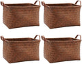 GIB Wicker Woven Storage Baskets for Organizing Blankets Laundry Shelves by GIBCleaningtool