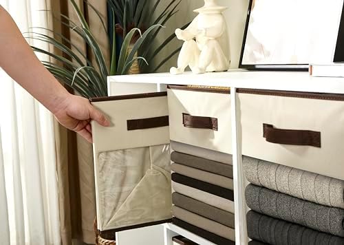 DECOMOMO Storage Bins, Cube Storage Bin with Window - Image 6