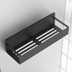 HuggieGems Metal Magnetic Spice Rack for Refrigerator with Hooks Matt Black - Image 6