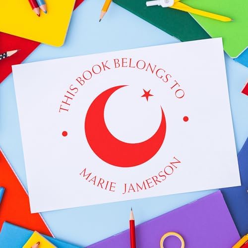 Personalized New Home Stamp - Portable Pre-Inked Serene Crescent Custom Made Stamp for Muslim Wedding Planners - Ideal Custom Made New Home Stamp for Housewarming Gifts and New Homeowners - Image 4