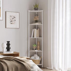 SUNMORY 5 Tier Corner Shelf, 65" Tall Corner Shelves for Living Room Decor - Image 4