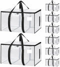 8 Pack Heavy Duty Waterproof Moving Bags, Foldable Totes by Unknown