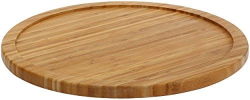 YBM Home Bamboo Wooden Non-Skid Spinner for Kitchen, Pantry, Fridge, Cupboards, or Counter Organizing, Fully Rotating Organizer by YBMHome