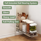 LOVMOR Pull Out Cabinet Organizer 9" W x 21½" D, Kitchen Cabinet Pull Out Shelves Slide Out Storage - Image 2