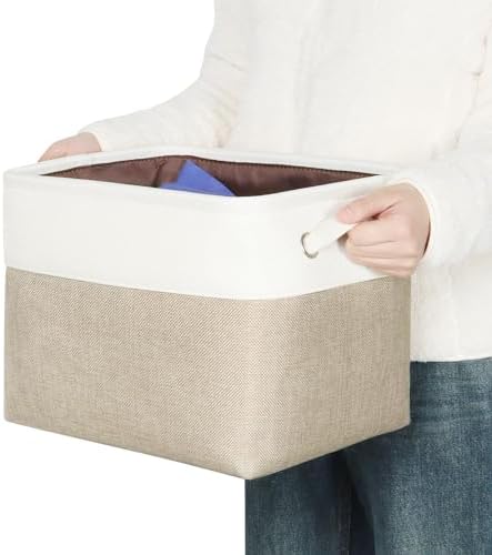 Fabric Storage Bins, 12x10x9.5 Inch Storage Cubes Baskets, 3 Pack - Image 6