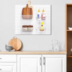 Sieral 4 Pcs Metal Pegboard Baskets Wire Organizer, Small, Medium, White - Image 6
