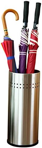 Umbrella Storage Bucket Indoor Umbrella Stand Organizer Stainless Steel Small Holder with Draining for Entryway Home Office Lobby - Image 2