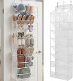 HOMELUX THEORY Hanging Shoe Organizer for Closet, 8-Tier, 120D, Transparent by HomeluxTheory