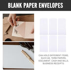 White Blank Paper Envelopes 100pcs Xmas for Cash Receipts - Image 5