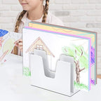 Acrimet 5 Section Incline File Sorter Organizer, Desktop Mail Holder, White - Image 4