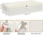 Underbed Storage Organizers,Beige,3 Pack,31.5x15.7x5.9 Inch - Image 5
