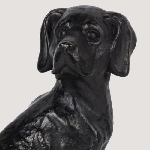 Decorative Bookends for Shelves, Dog Book Ends for Heavy Books, Labrador Retriever Statues Bookends for Heavy Books with Anti-Slip Base Book Holders for Home Office Decor (Black) - Image 4